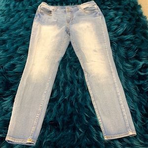 Brand: Time and Tru Size: 12( high rise, skinny) Color: Light blue